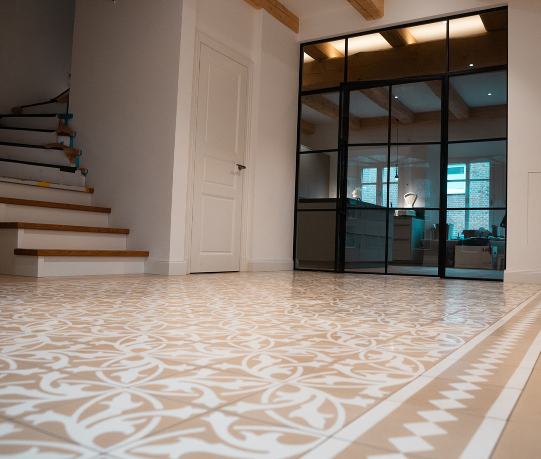 Zementfliesen fachgerecht verlegt